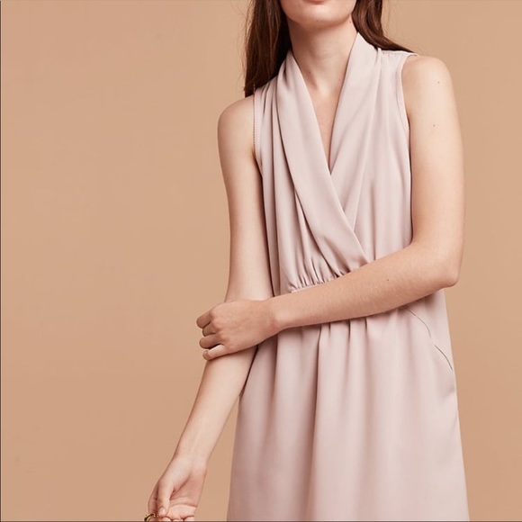 ✨SOLD✨ Aritzia Sabine tie-waist dress - Blush Pink -  XXS - Picture 4 of 7